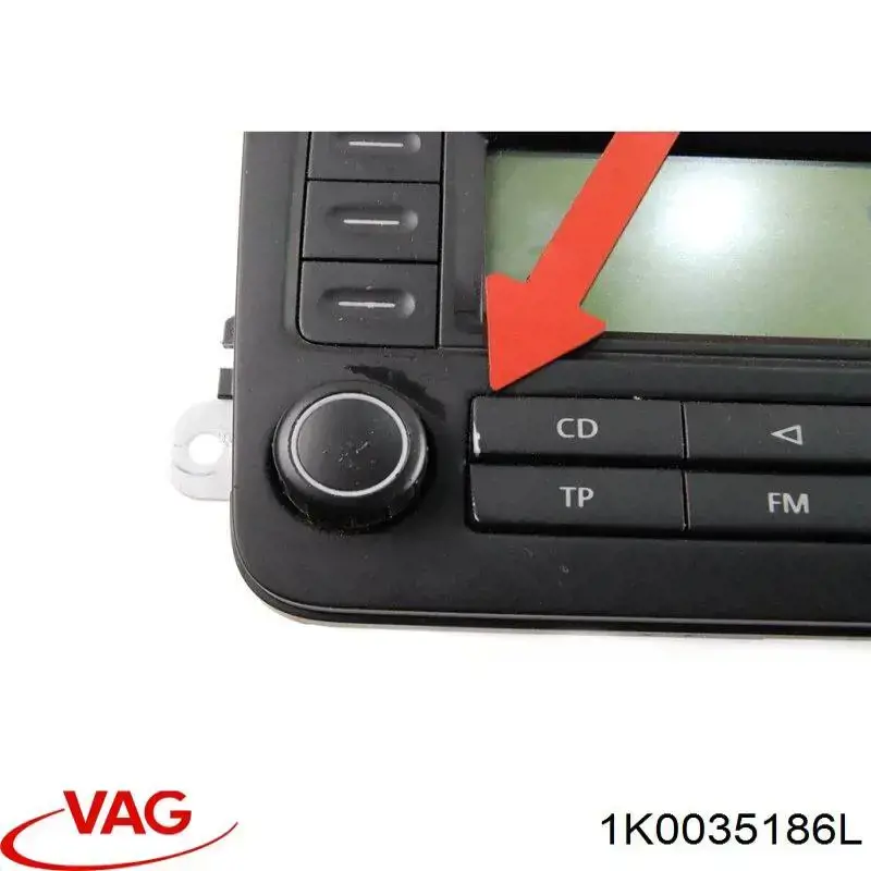 1K0035186L VAG Магнітола (радіо AM/FM)