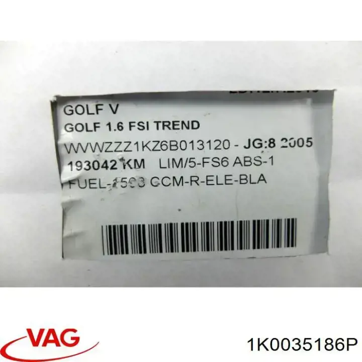 Магнітола 1K0035186P VAG