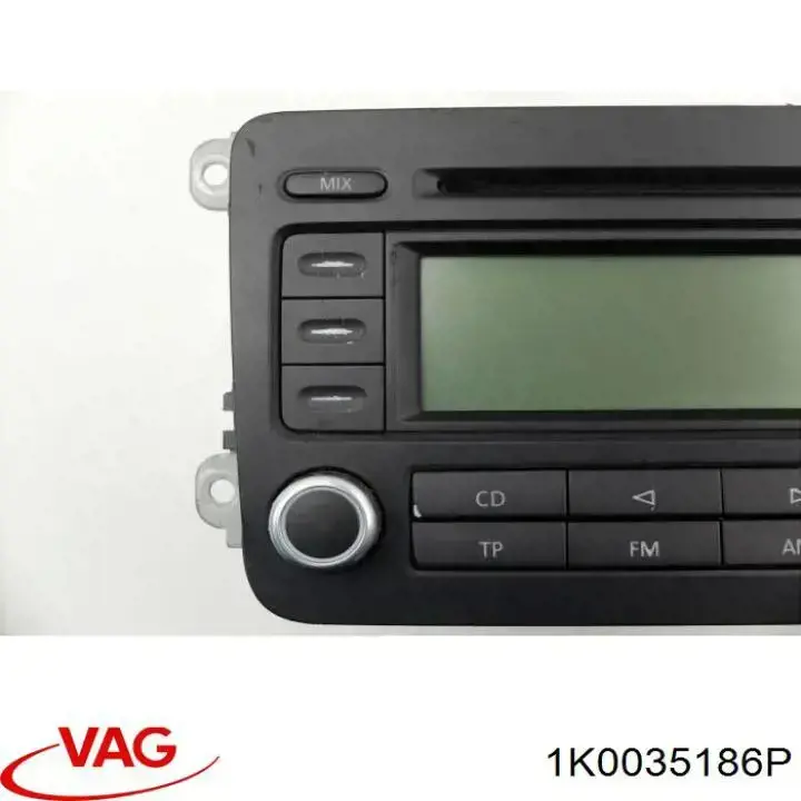 1K0035186P VAG магнітола (радіо am/fm)