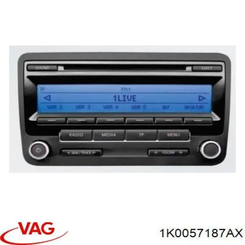  Магнітола Volkswagen Golf 6