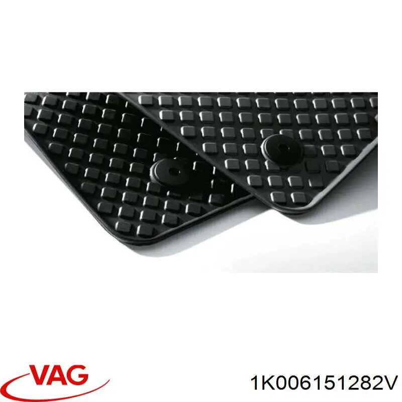 1K006151282V VAG килимок задній, комплект 2 шт.