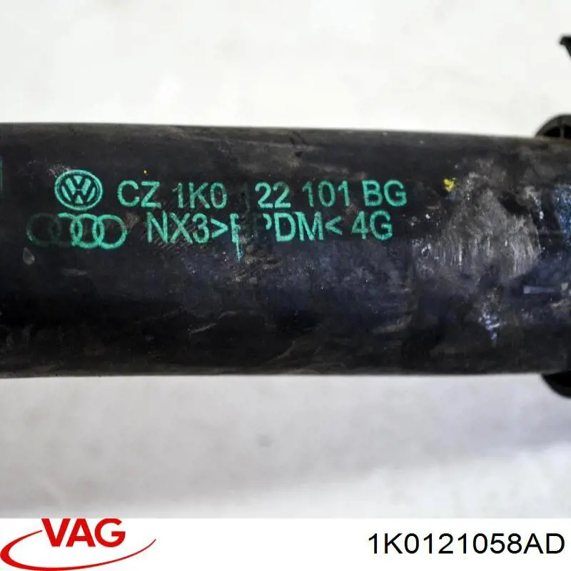 Шланг/патрубок системи охолодження VAG 1K0121058AD ціна, від 12.40 USD
