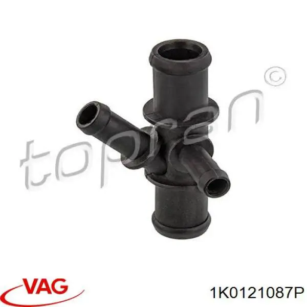 Купити 3C0121101AG VAG Фланець системи охолодження (трійник)
