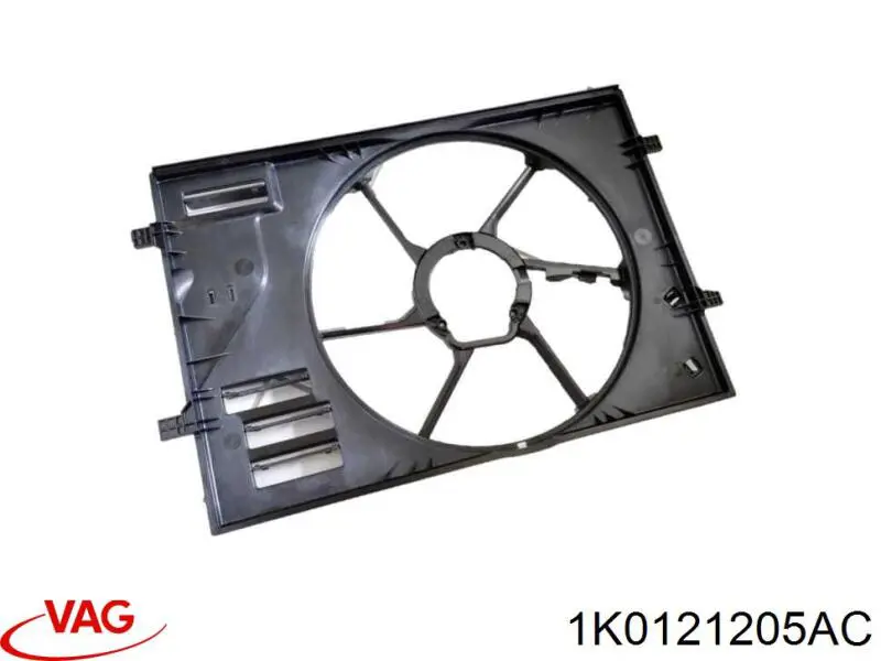 Дифузор (кожух) радіатора охолодження VAG 1K0121205AC ціна, від 117.29 USD