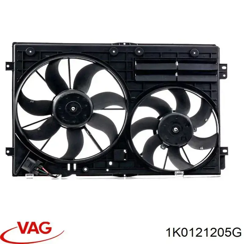Дифузор (кожух) радіатора охолодження VAG 1K0121205G ціна, від 22.80 USD