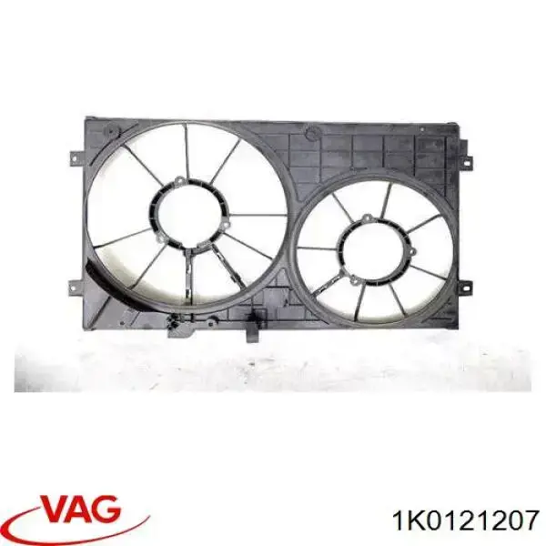 Дифузор (кожух) радіатора охолодження VAG 1K0121207 ціна, від 21.54 USD