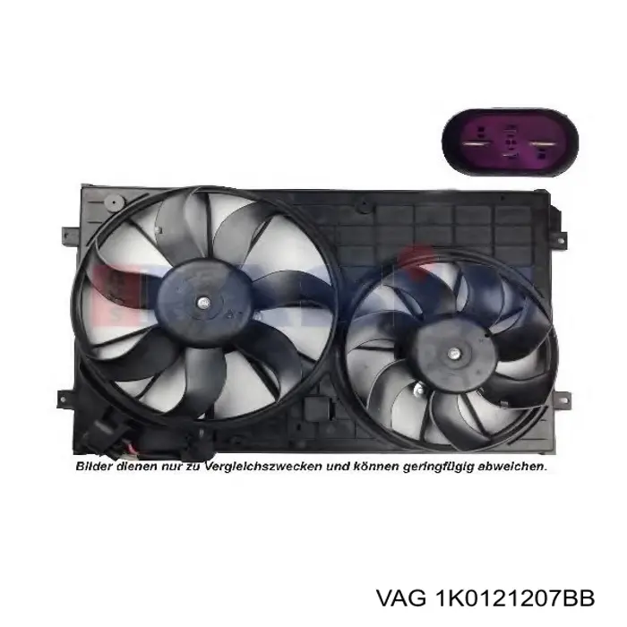 Дифузор (кожух) радіатора охолодження 3L959002 AND