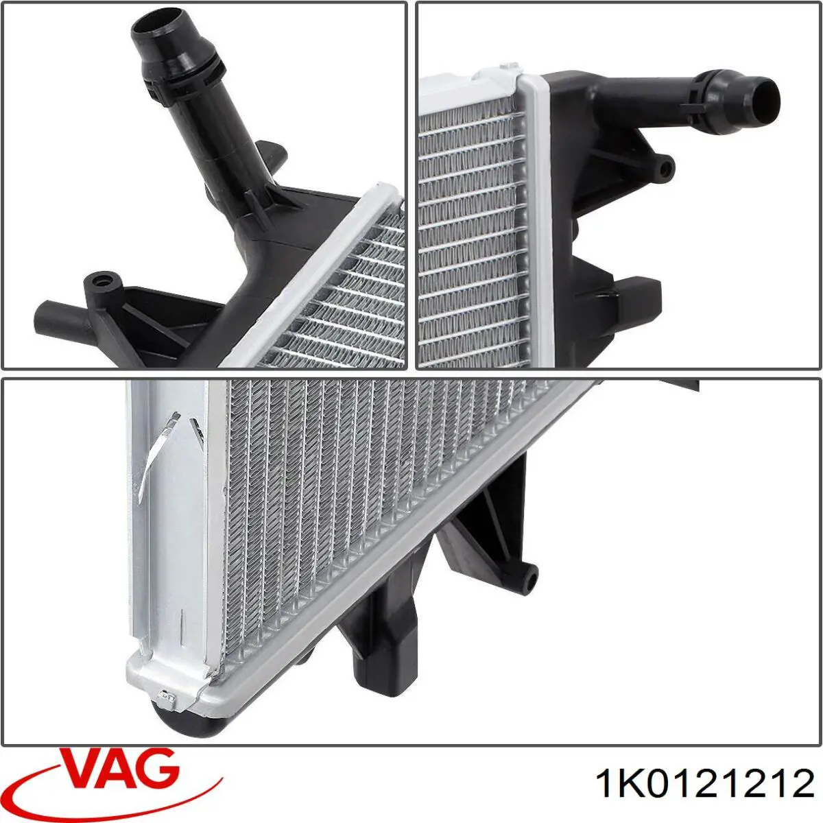 Радіатор охолодження, додатковий VAG 1K0121212 ціна, від 152.72 USD