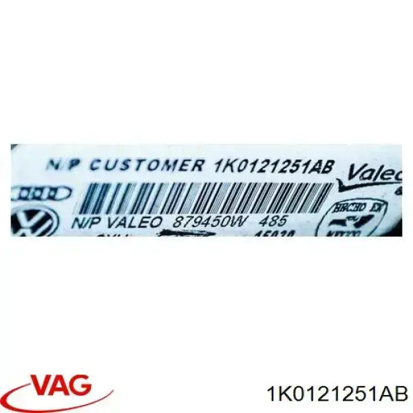 Купити 1K0121251AB VAG Радіатор двигуна