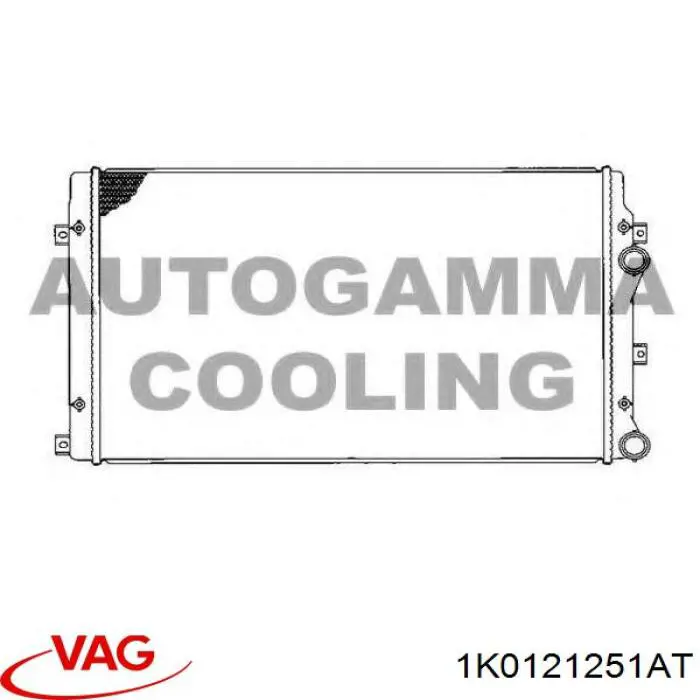 Радіатор основний VAG 1K0121251AT ціна, від 31.04 USD
