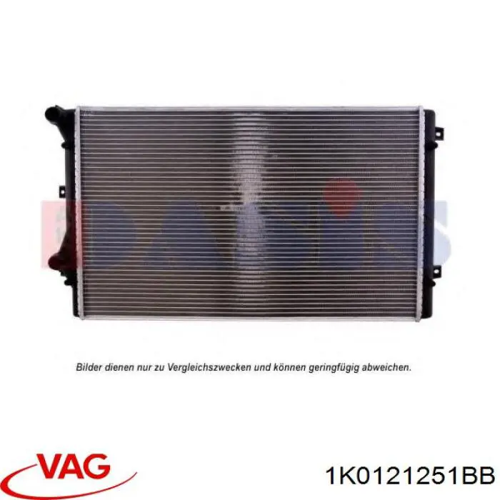 Радіатор 1K0121251BB VAG