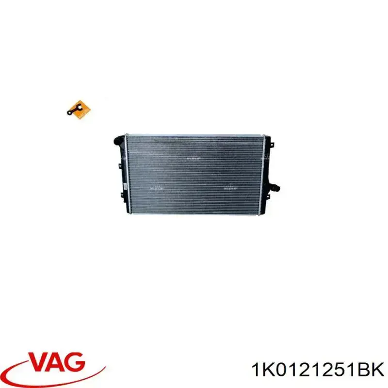 Радіатор основний VAG 1K0121251BK ціна, від 45.71 USD