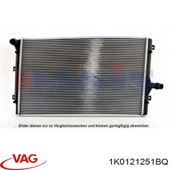 1K0121251BQ VAG Радіатор охолодження двигуна