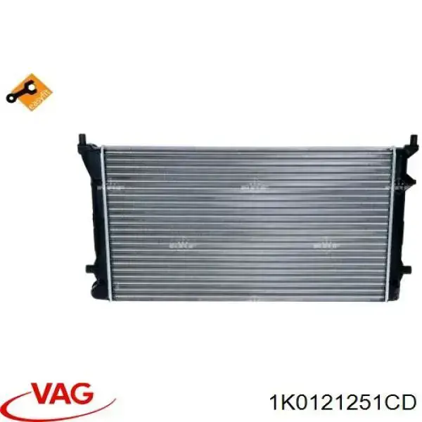 1K0121251CD VAG радіатор охолодження двигуна