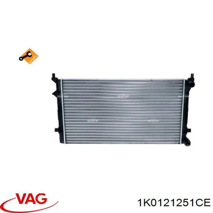 Радіатор основний VAG 1K0121251CE ціна, від 47.07 USD