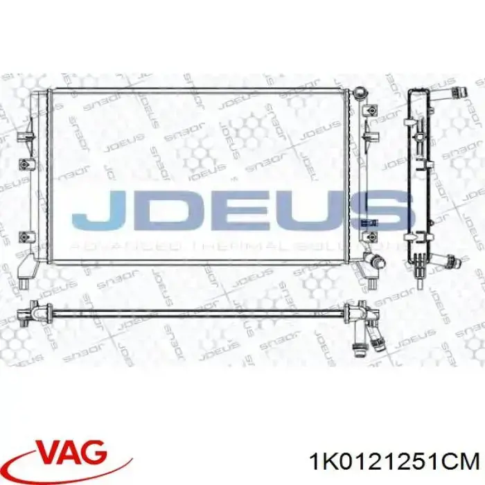Купити 1K0121251CM VAG Радіатор двигуна