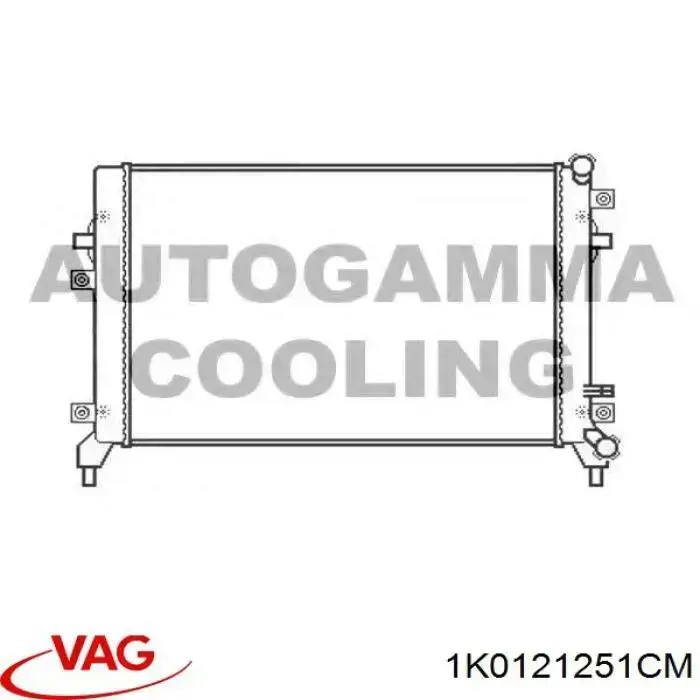 Радіатор основний VAG 1K0121251CM ціна, від 108.70 USD