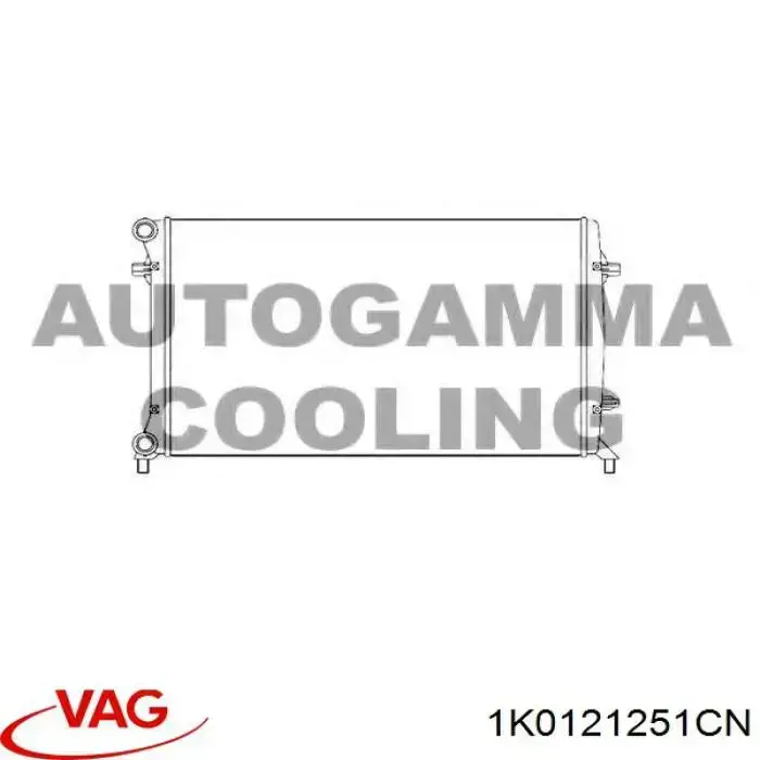 Радіатор основний VAG 1K0121251CN ціна, від 47.61 USD