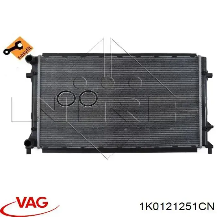Купити 1K0121251CN VAG Радіатор двигуна