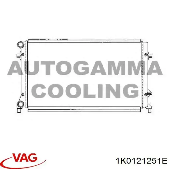 Радіатор 1K0121251E VAG