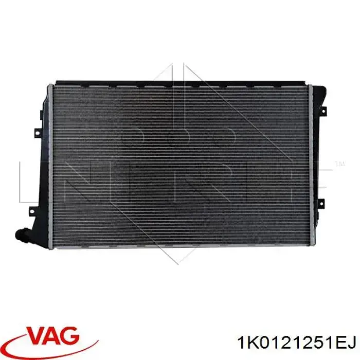 1K0121251EJ VAG радіатор охолодження двигуна