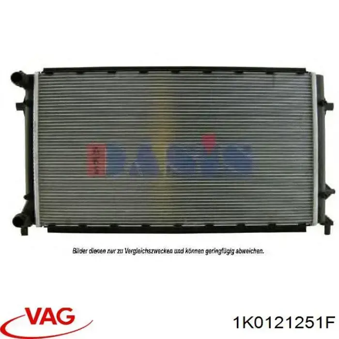 1K0121251F VAG радіатор охолодження двигуна