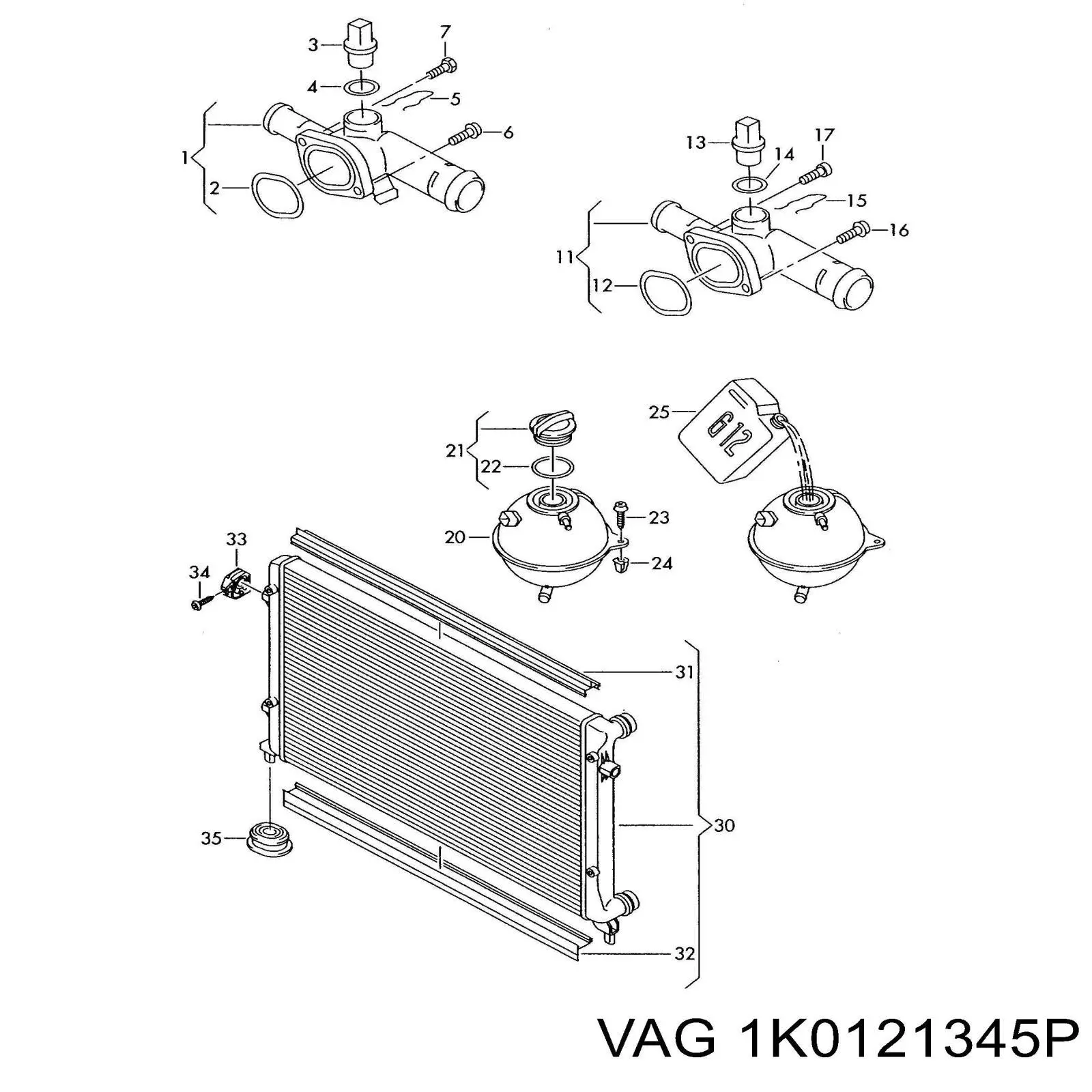 1K0121345P VAG 
