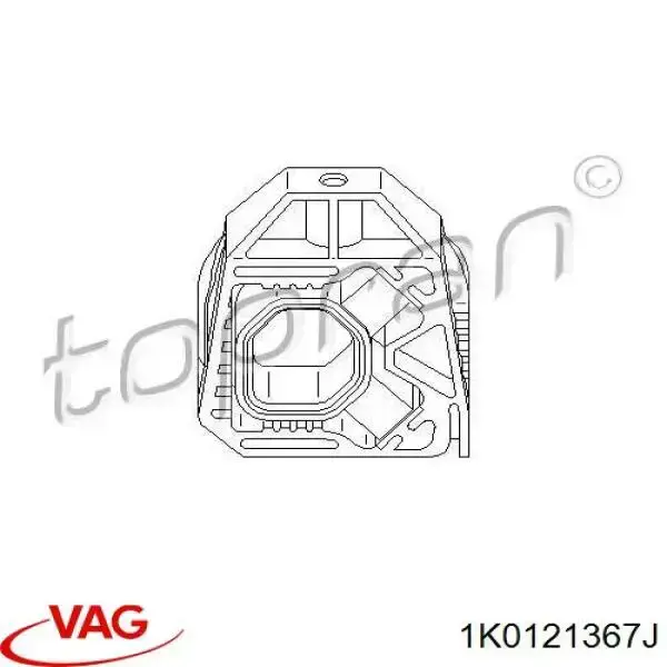 Подушка кріплення радіатора верхня VAG 1K0121367J ціна, від 2.58 USD