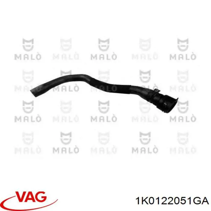 Шланг/патрубок радіатора охолодження, нижній VAG 1K0122051GA ціна, від 41.94 USD
