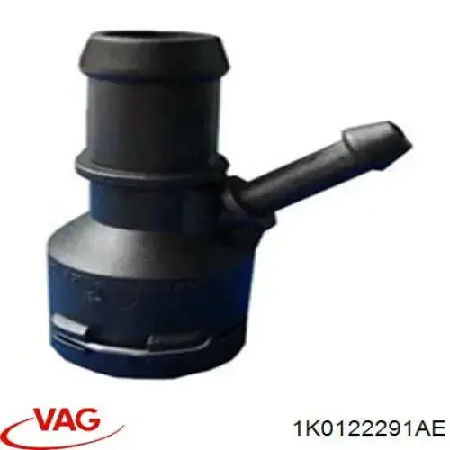 Фланець системи охолодження (трійник) VAG 1K0122291AES ціна, від 5.07 USD