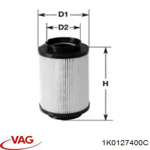 Купити 1K0127400C VAG Фільтр-відстійник палива грубої очистки