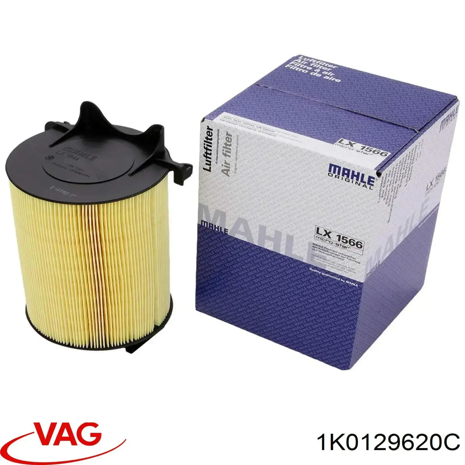 Повітряний фільтр 1K0129620C VAG