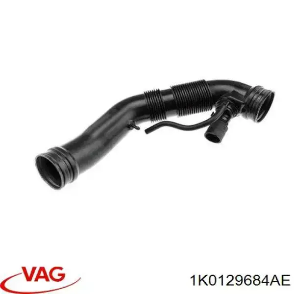Патрубок повітряний, вихід повітряного фільтра VAG 1K0129684AE