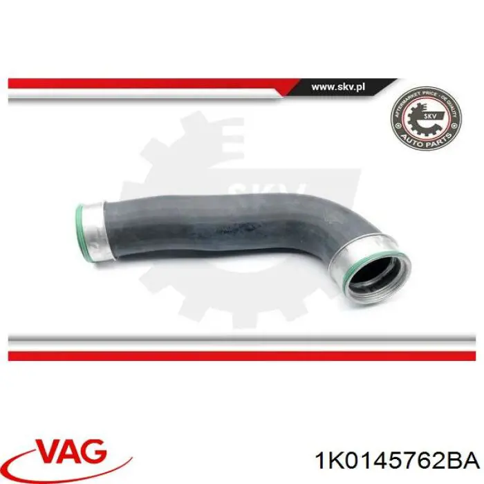 Шланг/патрубок інтеркуллера VAG 1K0145762BA ціна, від 18.28 USD