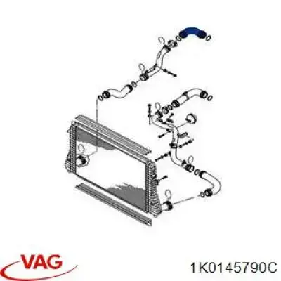 Шланг/патрубок інтеркуллера VAG 1K0145790C