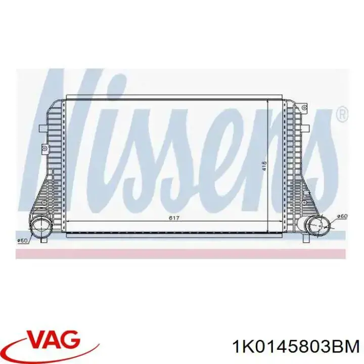 1K0145803BM VAG радіатор интеркуллера