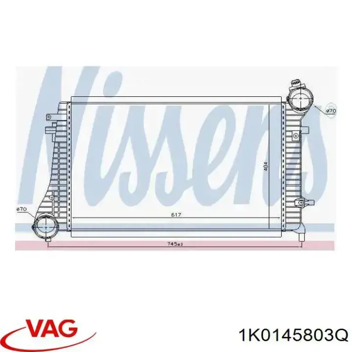 Система охолодження наддувочного повітря VAG 1K0145803Q ціна, від 50.79 USD