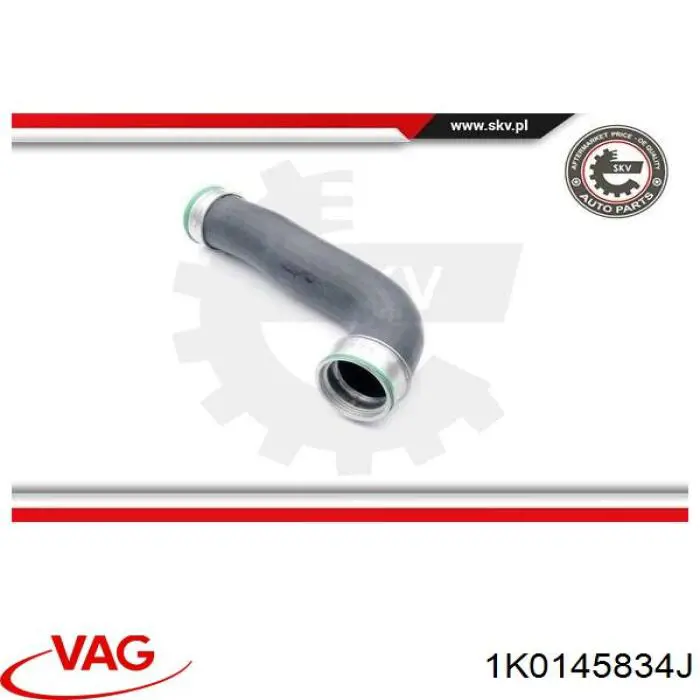 Купити 1K0145834J VAG Шланг/патрубок интеркуллера