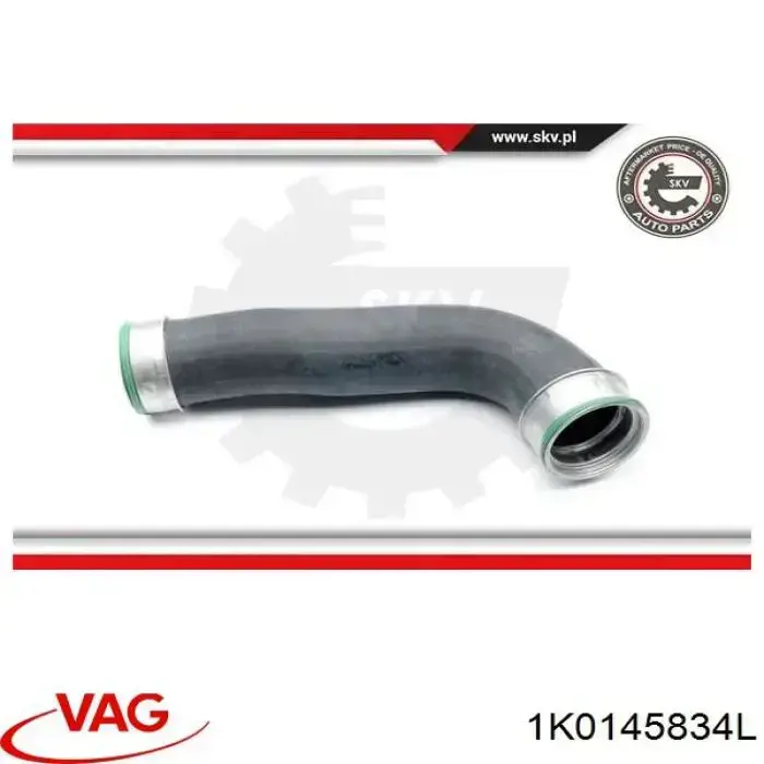 Шланг/патрубок интеркуллера VAG 1K0145834L ціна, від 12.42 USD