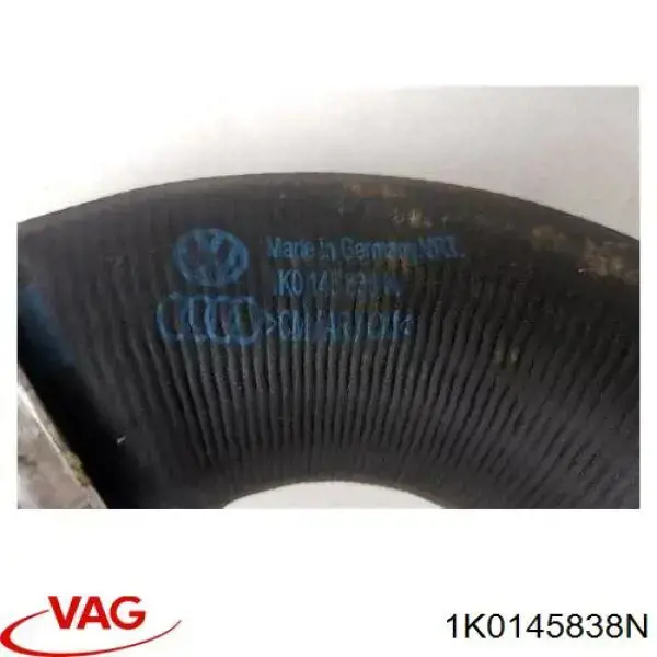 Шланг/патрубок интеркуллера 1K0145838N VAG
