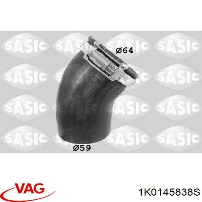 Шланг/патрубок інтеркуллера VAG 1K0145838S
