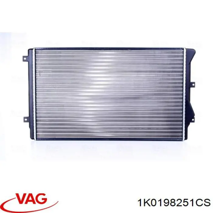 Купити 1K0198251CS VAG Радіатор двигуна