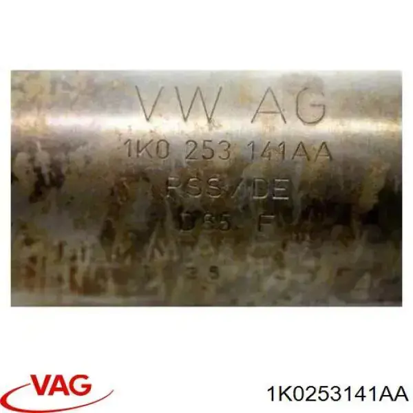 Кронштейн/хомут глушника, передній 1K0253141AA VAG