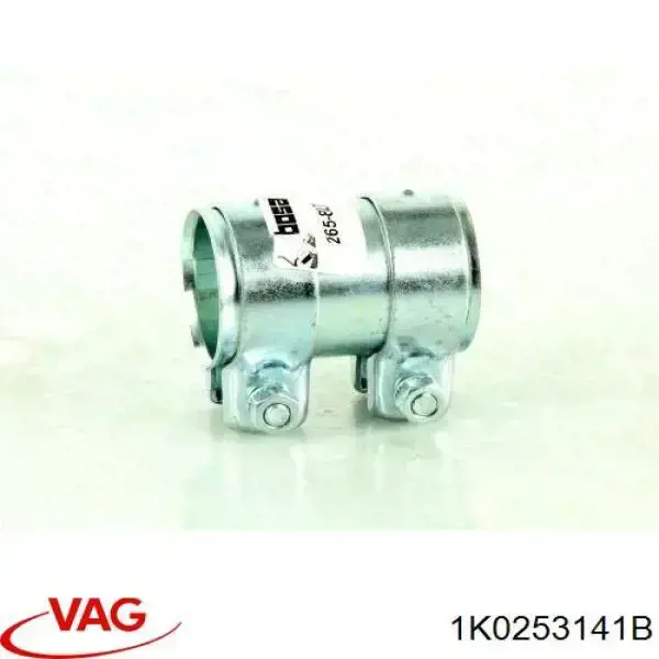 Кронштейн/хомут глушника, передній 1K0253141B VAG