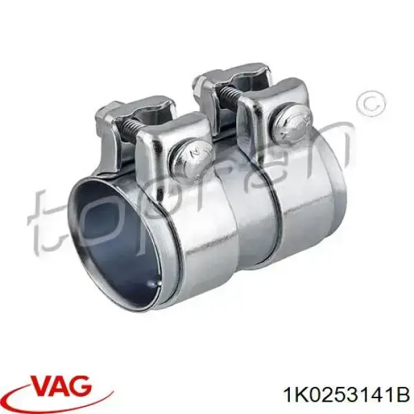 Купити 1K0253141B VAG Хомут кріплення глушника передній