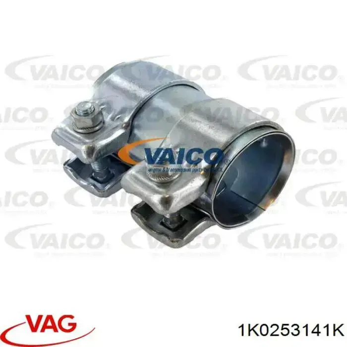 Кронштейн/хомут глушника, передній 1K0253141K VAG