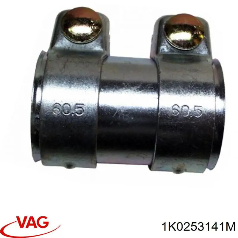 Кронштейн/хомут глушника, передній 1K0253141M VAG