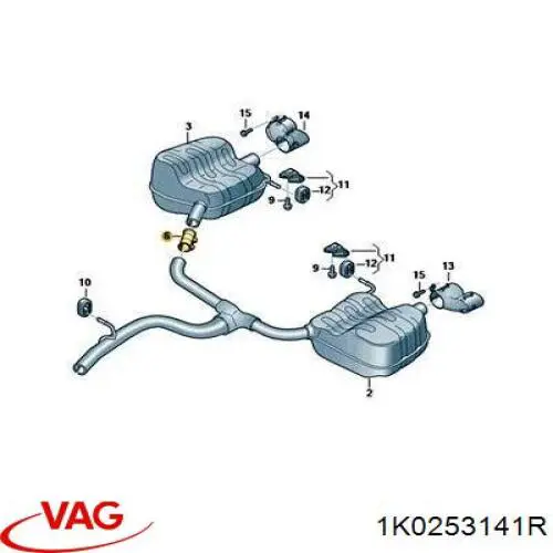  VAG 1K0253141R ціна, від 35.17 USD
