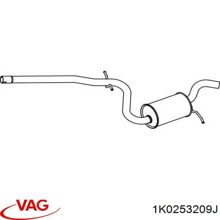Купити 1K0253209J VAG Вихлоп