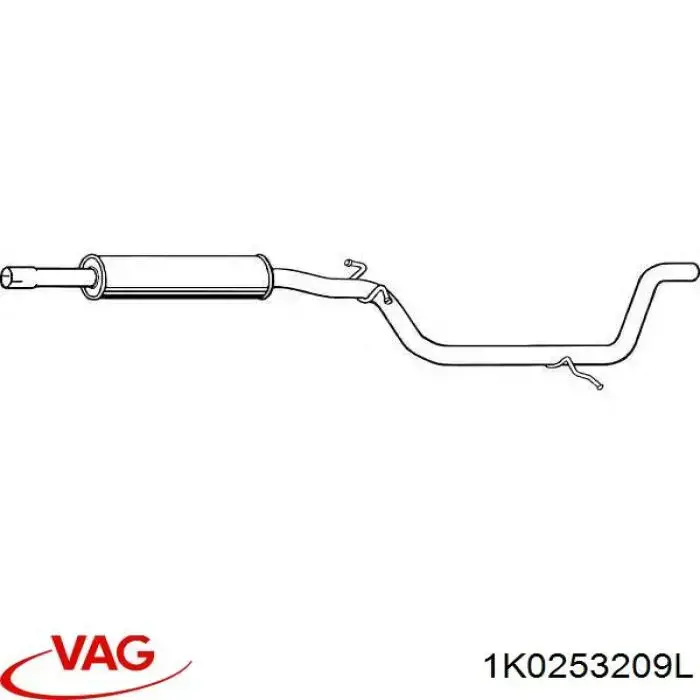 Глушник VAG 1K0253209L ціна, від 64.21 USD
